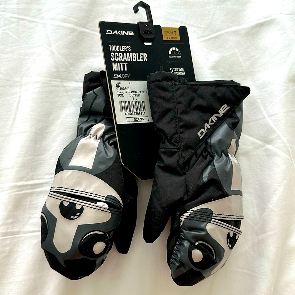 NWT Dakine Waterproof Toddler’s Snow Mitts